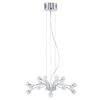 Eglo ROMANO 93001 Светильник подвесной Eglo ROMANO 93001 Светильник подвеснойПодвесные<br>Компания «Светодом» предлагает широкий ассортимент люстр от известных производителей. Представленные в нашем каталоге товары выполнены из современных материалов и обладают отличным качеством. Благодаря широкому ассортименту Вы сможете найти у нас люстру под любой интерьер. Мы предлагаем как классические варианты, так и современные модели, отличающиеся лаконичностью и простотой форм. Стильная люстра Eglo 93001 станет украшением любого дома. Эта модель от известного производителя не оставит равнодушным ценителей красивых и оригинальных предметов интерьера. Люстра Eglo 93001 обеспечит равномерное распределение света по всей комнате. При выборе обратите внимание на характеристики, позволяющие приобрести наиболее подходящую модель. Купить понравившуюся люстру по доступной цене Вы можете в интернет-магазине «Светодом». Мы предлагаем доставку не только по Москве и Екатеринбурге, но и по всей России.<br><br>Установка на натяжной потолок: Да<br>S освещ. до, м2: 12<br>Крепление: Планка<br>Тип товара: Светильник подвесной<br>Скидка, %: 71<br>Тип лампы: галогенная / LED-светодиодная<br>Тип цоколя: G4<br>Количество ламп: 18<br>MAX мощность ламп, Вт: 10<br>Диаметр, мм мм: 590<br>Размеры основания, мм: 0<br>Высота, мм: 1100<br>Оттенок (цвет): прозрачный<br>Цвет арматуры: серебристый<br>Общая мощность, Вт: 18X10W