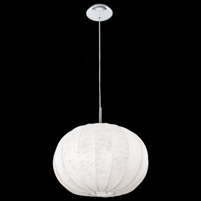 Eglo DERO 93014 Светильник Eglo DERO 93014 СветильникОдиночные<br>Подвесной светильник – это универсальный вариант, подходящий для любой комнаты. Сегодня производители предлагают огромный выбор таких моделей по самым разным ценам. В каталоге интернет-магазина «Светодом» мы собрали большое количество интересных и оригинальных светильников по выгодной стоимости. Вы можете приобрести их с доставкой в Москву, Екатеринбург и любой другой город России. Подвесной светильник Eglo 93014 сразу же привлечет внимание Ваших гостей благодаря стильному исполнению. Благородный дизайн позволит использовать эту модель практически в любом интерьере. Она обеспечит достаточно света и при этом легко монтируется. Чтобы купить подвесной светильник Eglo 93014, воспользуйтесь формой на нашем сайте или позвоните менеджерам интернет-магазина.<br><br>Тип лампы: накаливания / энергосбережения / LED-светодиодная<br>Тип цоколя: E27<br>MAX мощность ламп, Вт: 60<br>Диаметр, мм мм: 380<br>Размеры основания, мм: 0<br>Высота, мм: 1100<br>Оттенок (цвет): белый<br>Цвет арматуры: серебристый<br>Общая мощность, Вт: 1X60W