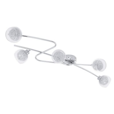 Eglo OVIEDO 93056 Настенно-потолочный светильник Eglo OVIEDO 93056 Настенно-потолочный светильникПотолочные<br>Компания «Светодом» предлагает широкий ассортимент люстр от известных производителей. Представленные в нашем каталоге товары выполнены из современных материалов и обладают отличным качеством. Благодаря широкому ассортименту Вы сможете найти у нас люстру под любой интерьер. Мы предлагаем как классические варианты, так и современные модели, отличающиеся лаконичностью и простотой форм. Стильная люстра Eglo 93056 станет украшением любого дома. Эта модель от известного производителя не оставит равнодушным ценителей красивых и оригинальных предметов интерьера. Люстра Eglo 93056 обеспечит равномерное распределение света по всей комнате. При выборе обратите внимание на характеристики, позволяющие приобрести наиболее подходящую модель. Купить понравившуюся люстру по доступной цене Вы можете в интернет-магазине «Светодом».<br><br>Установка на натяжной потолок: Ограничено<br>S освещ. до, м2: 11<br>Крепление: Планка<br>Тип лампы: галогенная / LED-светодиодная<br>Тип цоколя: G9<br>Количество ламп: 5<br>Ширина, мм: 405<br>MAX мощность ламп, Вт: 33<br>Размеры основания, мм: 0<br>Длина, мм: 845<br>Оттенок (цвет): прозрачный, алюминий<br>Цвет арматуры: серебристый<br>Общая мощность, Вт: 5X33W