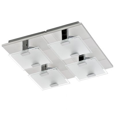 Eglo VICARO 93314 Настенно-потолочные светильники Eglo VICARO 93314 Настенно-потолочные светильникиКвадратные<br>Настенно-потолочные светильники – это универсальные осветительные варианты, которые подходят для вертикального и горизонтального монтажа. В интернет-магазине «Светодом» Вы можете приобрести подобные модели по выгодной стоимости. В нашем каталоге представлены как бюджетные варианты, так и эксклюзивные изделия от производителей, которые уже давно заслужили доверие дизайнеров и простых покупателей. Настенно-потолочный светильник Eglo 93314 станет прекрасным дополнением к основному освещению. Благодаря качественному исполнению и применению современных технологий при производстве эта модель будет радовать Вас своим привлекательным внешним видом долгое время. Приобрести настенно-потолочный светильник Eglo 93314 можно, находясь в любой точке России.<br><br>S освещ. до, м2: 4<br>Цветовая t, К: 3000 (теплый белый)<br>Тип лампы: LED - светодиодная<br>Тип цоколя: LED<br>Количество ламп: 4<br>Ширина, мм: 270<br>MAX мощность ламп, Вт: 2.5<br>Размеры основания, мм: 0<br>Длина, мм: 270<br>Расстояние от стены, мм: 65<br>Оттенок (цвет): белый, прозрачный<br>Цвет арматуры: серебристый<br>Общая мощность, Вт: 4X2,5W
