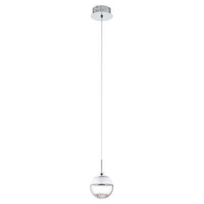 Eglo MONTEFIO 1 93708 Светильник подвесной Eglo MONTEFIO 1 93708 Светильник подвеснойОдиночные<br>Подвесной светильник – это универсальный вариант, подходящий для любой комнаты. Сегодня производители предлагают огромный выбор таких моделей по самым разным ценам. В каталоге интернет-магазина «Светодом» мы собрали большое количество интересных и оригинальных светильников по выгодной стоимости. Вы можете приобрести их в Москве, Екатеринбурге и любом другом городе России. Подвесной светильник Eglo 93708 сразу же привлечет внимание Ваших гостей благодаря стильному исполнению. Благородный дизайн позволит использовать эту модель практически в любом интерьере. Она обеспечит достаточно света и при этом легко монтируется. Чтобы купить подвесной светильник Eglo 93708, воспользуйтесь формой на нашем сайте или позвоните менеджерам интернет-магазина.<br><br>S освещ. до, м2: 1<br>Цветовая t, К: 3000 (теплый белый)<br>Тип лампы: LED - светодиодная<br>Тип цоколя: LED<br>Количество ламп: 1<br>MAX мощность ламп, Вт: 5<br>Диаметр, мм мм: 140<br>Размеры основания, мм: 0<br>Высота, мм: 1100<br>Оттенок (цвет): белый, прозрачный<br>Цвет арматуры: серебристый<br>Общая мощность, Вт: 1X5W
