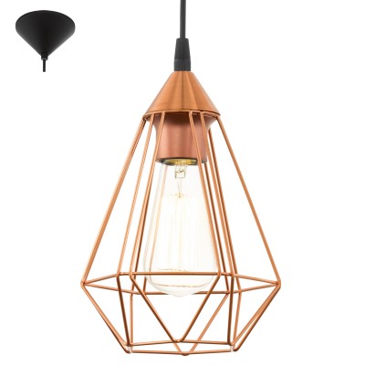 Eglo TARBES 94193 Светильник подвесной Eglo TARBES 94193 Светильник подвеснойОдиночные<br>Подвесной светильник – это универсальный вариант, подходящий для любой комнаты. Сегодня производители предлагают огромный выбор таких моделей по самым разным ценам. В каталоге интернет-магазина «Светодом» мы собрали большое количество интересных и оригинальных светильников по выгодной стоимости. Вы можете приобрести их в Москве, Екатеринбурге и любом другом городе России. Подвесной светильник Eglo 94193 сразу же привлечет внимание Ваших гостей благодаря стильному исполнению. Благородный дизайн позволит использовать эту модель практически в любом интерьере. Она обеспечит достаточно света и при этом легко монтируется. Чтобы купить подвесной светильник Eglo 94193, воспользуйтесь формой на нашем сайте или позвоните менеджерам интернет-магазина.<br><br>Тип лампы: Накаливания / энергосбережения / светодиодная<br>Тип цоколя: E27<br>Диаметр, мм мм: 175<br>Размеры основания, мм: 0<br>Высота, мм: 1100<br>Оттенок (цвет): медный<br>Цвет арматуры: черный<br>Общая мощность, Вт: 1X60W