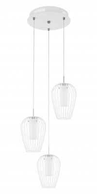 Eglo VENCINO 94341 Подвесные светильники Eglo VENCINO 94341 Подвесные светильникиТройные<br>Подвесной светильник – это универсальный вариант, подходящий для любой комнаты. Сегодня производители предлагают огромный выбор таких моделей по самым разным ценам. В каталоге интернет-магазина «Светодом» мы собрали большое количество интересных и оригинальных светильников по выгодной стоимости. Вы можете приобрести их в Москве, Екатеринбурге и любом другом городе России. Подвесной светильник Eglo 94341 сразу же привлечет внимание Ваших гостей благодаря стильному исполнению. Благородный дизайн позволит использовать эту модель практически в любом интерьере. Она обеспечит достаточно света и при этом легко монтируется. Чтобы купить подвесной светильник Eglo 94341, воспользуйтесь формой на нашем сайте или позвоните менеджерам интернет-магазина.<br><br>S освещ. до, м2: 7<br>Цветовая t, К: 3000 (теплый белый)<br>Тип цоколя: LED<br>Количество ламп: 3<br>MAX мощность ламп, Вт: 6<br>Диаметр, мм мм: 380<br>Размеры основания, мм: 0<br>Высота, мм: 1100<br>Оттенок (цвет): белое покрытие<br>Цвет арматуры: белый, хром<br>Общая мощность, Вт: 3X6W