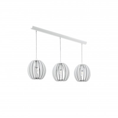 Eglo COSSANO 94444 Светильник подвесной Eglo COSSANO 94444 Светильник подвеснойТройные<br>Подвесной светильник – это универсальный вариант, подходящий для любой комнаты. Сегодня производители предлагают огромный выбор таких моделей по самым разным ценам. В каталоге интернет-магазина «Светодом» мы собрали большое количество интересных и оригинальных светильников по выгодной стоимости. Вы можете приобрести их с доставкой в Москву, Екатеринбург и любой другой город России. Подвесной светильник Eglo 94444 сразу же привлечет внимание Ваших гостей благодаря стильному исполнению. Благородный дизайн позволит использовать эту модель практически в любом интерьере. Она обеспечит достаточно света и при этом легко монтируется. Чтобы купить подвесной светильник Eglo 94444, воспользуйтесь формой на нашем сайте или позвоните менеджерам интернет-магазина.<br><br>Тип цоколя: E14<br>Ширина, мм: 190<br>Размеры основания, мм: 0<br>Длина, мм: 790<br>Высота, мм: 1100<br>Оттенок (цвет): белый<br>Цвет арматуры: белый<br>Общая мощность, Вт: 3X40W