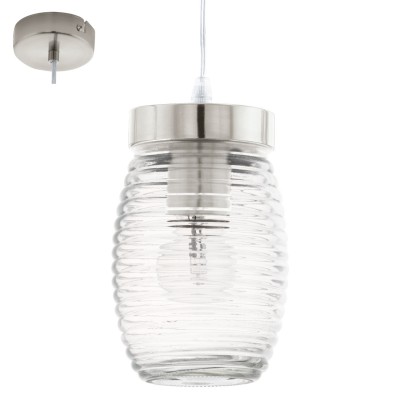 Eglo VARMO 94669 Светильник подвесной Eglo VARMO 94669 Светильник подвеснойОдиночные<br>Подвесной светильник – это универсальный вариант, подходящий для любой комнаты. Сегодня производители предлагают огромный выбор таких моделей по самым разным ценам. В каталоге интернет-магазина «Светодом» мы собрали большое количество интересных и оригинальных светильников по выгодной стоимости. Вы можете приобрести их в Москве, Екатеринбурге и любом другом городе России. Подвесной светильник Eglo 94669 сразу же привлечет внимание Ваших гостей благодаря стильному исполнению. Благородный дизайн позволит использовать эту модель практически в любом интерьере. Она обеспечит достаточно света и при этом легко монтируется. Чтобы купить подвесной светильник Eglo 94669, воспользуйтесь формой на нашем сайте или позвоните менеджерам интернет-магазина.<br><br>Тип лампы: Накаливания / энергосбережения / светодиодная<br>Тип цоколя: E27<br>Диаметр, мм мм: 120<br>Размеры основания, мм: 0<br>Высота, мм: 1100<br>Оттенок (цвет): прозрачный<br>Цвет арматуры: серебристый никель<br>Общая мощность, Вт: 1X60W