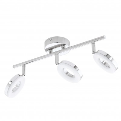 Eglo GONARO 94758 Споты Eglo GONARO 94758 СпотыТройные<br>Светильники-споты – это оригинальные изделия с современным дизайном. Они позволяют не ограничивать свою фантазию при выборе освещения для интерьера. Такие модели обеспечивают достаточно качественный свет. Благодаря компактным размерам Вы можете использовать несколько спотов для одного помещения. Интернет-магазин «Светодом» предлагает необычный светильник-спот Eglo 94758 по привлекательной цене. Эта модель станет отличным дополнением к люстре, выполненной в том же стиле. Перед оформлением заказа изучите характеристики изделия. Купить светильник-спот Eglo 94758 в нашем онлайн-магазине Вы можете либо с помощью формы на сайте, либо по указанным выше телефонам. Обратите внимание, что у нас склады не только в Москве и Екатеринбурге, но и других городах России.<br><br>Цветовая t, К: 3000 (теплый белый)<br>Тип цоколя: LED<br>Ширина, мм: 90<br>Размеры основания, мм: 0<br>Длина, мм: 620<br>Оттенок (цвет): белый<br>Цвет арматуры: серебристый<br>Общая мощность, Вт: 3X3,8W