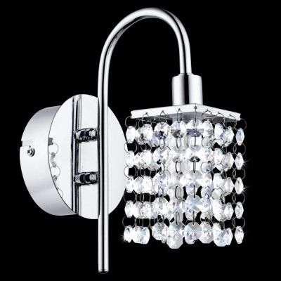 Eglo ALMONTE 94879 Светильник для ванной комнаты Eglo ALMONTE 94879 Светильник для ванной комнатыХрустальные<br>Светодиодное бра ALMONTE, 1x2,5W (G9), L110, H230, IP44,сталь, хром/стекло, хрусталь применяется преимущественно в домашнем освещении с использованием стандартных выключателей и переключателей для сетей 220V.<br><br>Тип лампы: LED - светодиодная<br>Тип цоколя: G9<br>Количество ламп: 1<br>MAX мощность ламп, Вт: 3<br>Глубина, мм: 170<br>Длина, мм: 110<br>Высота, мм: 230<br>Цвет арматуры: серебристый