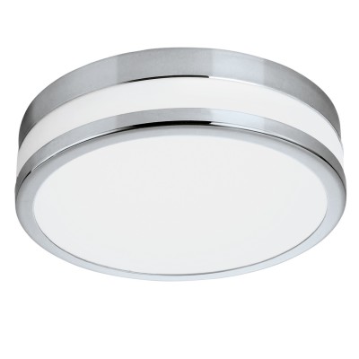 Eglo LED PALERMO 94998 Светильник для ванной комнаты Eglo LED PALERMO 94998 Светильник для ванной комнатыКруглые<br>Светодиодный настенно-потолочный светильник LED PALERMO, 11W (LED), ?225, IP44, сталь, хром/сатиновое стекло, белое покрытие применяется преимущественно в домашнем освещении с использованием стандартных выключателей и переключателей для сетей 220V.<br><br>S освещ. до, м2: 4<br>Цветовая t, К: 3000<br>Тип лампы: LED - светодиодная<br>Тип цоколя: LED<br>Количество ламп: 1<br>MAX мощность ламп, Вт: 11<br>Диаметр, мм мм: 225<br>Глубина, мм: 60<br>Цвет арматуры: серебристый хром