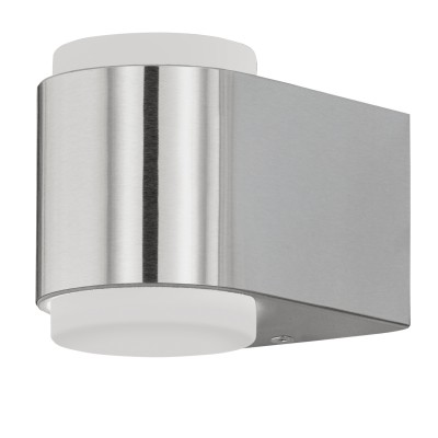 Eglo BRIONES 95079 Уличный светодиодный настенный светильник Eglo BRIONES 95079 Уличный светодиодный настенный светильникНастенные<br>Обеспечение качественного уличного освещения – важная задача для владельцев коттеджей. Компания «Светодом» предлагает современные светильники, которые порадуют Вас отличным исполнением. В нашем каталоге представлена продукция известных производителей, пользующихся популярностью благодаря высокому качеству выпускаемых товаров. Уличный светильник Eglo 95079 не просто обеспечит качественное освещение, но и станет украшением Вашего участка. Модель выполнена из современных материалов и имеет влагозащитный корпус, благодаря которому ей не страшны осадки. Купить уличный светильник Eglo 95079, представленный в нашем каталоге, можно с помощью онлайн-формы для заказа. Чтобы задать имеющиеся вопросы, звоните нам по указанным телефонам. Мы доставим Ваш заказ не только в Москву и Екатеринбург, но и другие города.<br><br>Цветовая t, К: 3000<br>Тип цоколя: LED - светодиодная<br>MAX мощность ламп, Вт: 2X3W<br>Глубина, мм: 125<br>Длина, мм: 85<br>Высота, мм: 95<br>Цвет арматуры: сталь