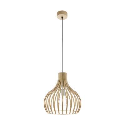 Eglo CARNICO 95148 Подвесной светильник Eglo CARNICO 95148 Подвесной светильникОдиночные<br>Подвес СARNICO, 1х60W (E27), ?380, cталь, никель матовый/дерево, натуральный применяется преимущественно в домашнем освещении с использованием стандартных выключателей и переключателей для сетей 220V.<br><br>Тип лампы: Накаливания / энергосбережения / светодиодная<br>Тип цоколя: E27<br>Количество ламп: 1<br>MAX мощность ламп, Вт: 60<br>Диаметр, мм мм: 380<br>Высота, мм: 1100<br>Цвет арматуры: никель матовый, натуральный
