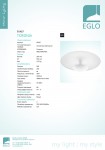 Настенно-потолочный светильник LED Eglo 95487 TORONJA