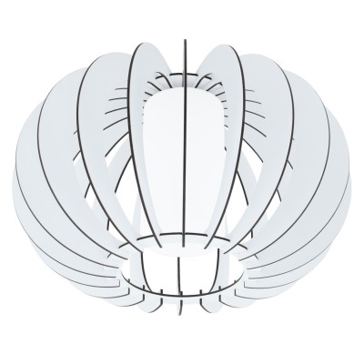 Eglo STELLATO 2 95605 Настенно-потолочный светильник Eglo STELLATO 2 95605 Настенно-потолочный светильникПотолочные<br>Потолочный светильник STELLATO 2, 1X60W (E27), ?400, H275, сталь, белый /дерево, стекло, белый применяется преимущественно в домашнем освещении с использованием стандартных выключателей и переключателей для сетей 220V.<br><br>Установка на натяжной потолок: Ограничено<br>S освещ. до, м2: 1<br>Крепление: Планка<br>Тип цоколя: E27<br>Количество ламп: 1<br>MAX мощность ламп, Вт: 60<br>Диаметр, мм мм: 400<br>Высота, мм: 275<br>Цвет арматуры: белый