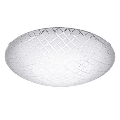 Eglo RICONTO 1 95676 Настенно-потолочный светильник Eglo RICONTO 1 95676 Настенно-потолочный светильникКруглые<br>Светодиодный настенно-потолочный светильник RICONTO 1, 16W(LED), ?395, сталь, белый/рифл. стекло, белый, прозрачный применяется преимущественно в домашнем освещении с использованием стандартных выключателей и переключателей для сетей 220V.<br><br>S освещ. до, м2: 10<br>Цветовая t, К: 3000<br>Тип лампы: LED - светодиодная<br>Тип цоколя: LED<br>Количество ламп: 1<br>MAX мощность ламп, Вт: 24<br>Диаметр, мм мм: 395<br>Глубина, мм: 100<br>Цвет арматуры: белый