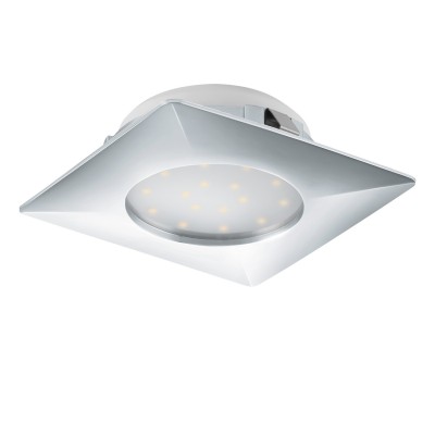 Eglo PINEDA 95862 Встраиваемый светильник Eglo PINEDA 95862 Встраиваемый светильникКвадратные LED<br>Светодиодный встраиваемый светильник PINEDA, 1х12W(LED), 102х102, пластик, хром применяется преимущественно в домашнем освещении с использованием стандартных выключателей и переключателей для сетей 220V.<br><br>Цветовая t, К: 3000<br>Тип лампы: LED - светодиодная<br>Тип цоколя: LED<br>Количество ламп: 1<br>Ширина, мм: 102<br>MAX мощность ламп, Вт: 12<br>Длина, мм: 102<br>Цвет арматуры: серебристый хром
