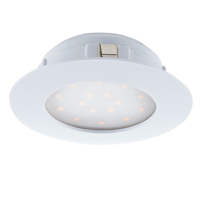Eglo PINEDA 95874 Встраиваемый светильник Eglo PINEDA 95874 Встраиваемый светильникКруглые LED<br>Светодиодный встраиваемый светильник PINEDA диммир., 1х12W(LED), ?102, пластик, белый применяется преимущественно в домашнем освещении с использованием стандартных выключателей и переключателей для сетей 220V.<br><br>Цветовая t, К: 3000<br>Тип лампы: LED - светодиодная<br>Тип цоколя: LED<br>Количество ламп: 1<br>MAX мощность ламп, Вт: 12<br>Диаметр, мм мм: 102<br>Цвет арматуры: белый