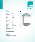 Уличный светодиодный светильник настенный Eglo 96354 ISOBA