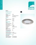 Уличный светодиодный светильник встраиваемый Eglo 96417 PINEDA-IP