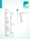 Настольная лампа Eglo 97044 LA SECA