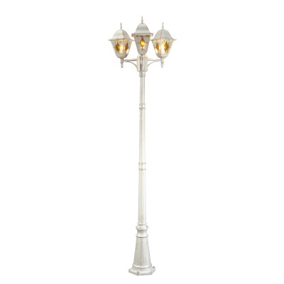 A1017PA-3WG Arte lamp Светильник A1017PA-3WG Arte lamp СветильникБольшие фонари<br><br><br>Тип цоколя: E27<br>Цвет арматуры: белый-ЗОЛОТОЙ<br>Количество ламп: 3<br>Диаметр, мм мм: 540<br>Длина, мм: 540<br>Высота, мм: 2350<br>MAX мощность ламп, Вт: 75W<br>Общая мощность, Вт: 75W