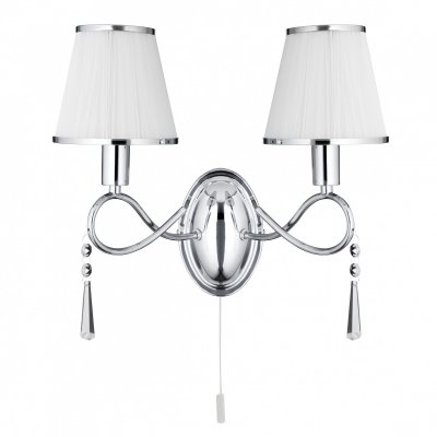 Светильник бра Arte lamp A1035AP-2CC Logico Светильник бра Arte lamp A1035AP-2CC LogicoКлассика<br><br><br>S освещ. до, м2: 4<br>Тип лампы: накаливания / энергосбережения / LED-светодиодная<br>Тип цоколя: E14<br>Количество ламп: 2<br>Ширина, мм: 370<br>MAX мощность ламп, Вт: 40<br>Длина, мм: 200<br>Высота, мм: 320<br>Оттенок (цвет): белый<br>Цвет арматуры: серебристый