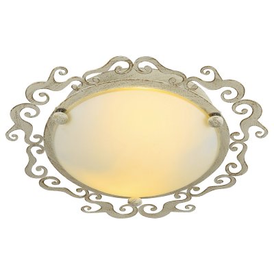 Светильник Arte lamp A1060PL-2WG Riccioli Светильник Arte lamp A1060PL-2WG RiccioliКруглые<br>Настенно-потолочные светильники – это универсальные осветительные варианты, которые подходят для вертикального и горизонтального монтажа. В интернет-магазине «Светодом» Вы можете приобрести подобные модели по выгодной стоимости. В нашем каталоге представлены как бюджетные варианты, так и эксклюзивные изделия от производителей, которые уже давно заслужили доверие дизайнеров и простых покупателей. Настенно-потолочный светильник ARTELamp A1060PL-2WG станет прекрасным дополнением к основному освещению. Благодаря качественному исполнению и применению современных технологий при производстве эта модель будет радовать Вас своим привлекательным внешним видом долгое время. Приобрести настенно-потолочный светильник ARTELamp A1060PL-2WG можно, находясь в любой точке России.<br><br>S освещ. до, м2: 6<br>Тип лампы: Накаливания / энергосбережения / светодиодная<br>Тип цоколя: E27<br>Цвет арматуры: белый с золотистой патиной<br>Количество ламп: 2<br>Диаметр, мм мм: 320<br>Высота, мм: 90<br>MAX мощность ламп, Вт: 60