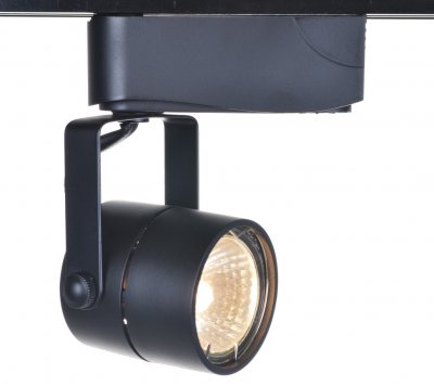 Светильник потолочный Arte lamp A1310PL-1BK Track Светильник потолочный Arte lamp A1310PL-1BK TrackСветильники для трека<br><br><br>Тип цоколя: GU10<br>MAX мощность ламп, Вт: 50<br>Размеры: H14xW6xL8<br>Цвет арматуры: черный