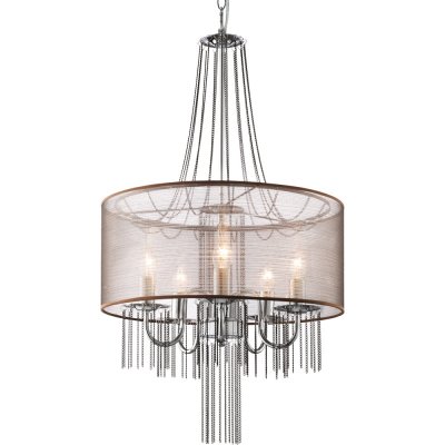 Люстра подвесная Arte lamp A1475SP-5CC Ambiente Люстра подвесная Arte lamp A1475SP-5CC AmbienteПодвесные<br>Компания «Светодом» предлагает широкий ассортимент люстр от известных производителей. Представленные в нашем каталоге товары выполнены из современных материалов и обладают отличным качеством. Благодаря широкому ассортименту Вы сможете найти у нас люстру под любой интерьер. Мы предлагаем как классические варианты, так и современные модели, отличающиеся лаконичностью и простотой форм. Стильная люстра Arte lamp A1475SP-5CC станет украшением любого дома. Эта модель от известного производителя не оставит равнодушным ценителей красивых и оригинальных предметов интерьера. Люстра Arte lamp A1475SP-5CC обеспечит равномерное распределение света по всей комнате. При выборе обратите внимание на характеристики, позволяющие приобрести наиболее подходящую модель. Купить понравившуюся люстру по доступной цене Вы можете в интернет-магазине «Светодом».<br><br>Установка на натяжной потолок: Да<br>S освещ. до, м2: 10<br>Крепление: Планка<br>Тип лампы: накаливания / энергосбережения / LED-светодиодная<br>Тип цоколя: E14<br>Цвет арматуры: серебристый<br>Количество ламп: 5<br>Диаметр, мм мм: 450<br>Длина цепи/провода, мм: 620<br>Высота, мм: 780<br>Оттенок (цвет): прозрачный серебристый<br>MAX мощность ламп, Вт: 40