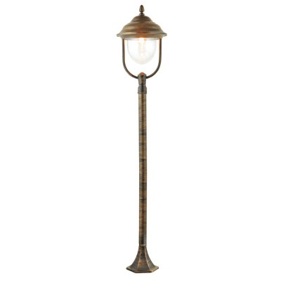 Уличный столб Arte lamp A1486PA-1BN Barcelona Уличный столб Arte lamp A1486PA-1BN BarcelonaОдиночные фонари<br>Обеспечение качественного уличного освещения – важная задача для владельцев коттеджей. Компания «Светодом» предлагает современные светильники, которые порадуют Вас отличным исполнением. В нашем каталоге представлена продукция известных производителей, пользующихся популярностью благодаря высокому качеству выпускаемых товаров. Уличный светильник Arte lamp A1486PA-1BN не просто обеспечит качественное освещение, но и станет украшением Вашего участка. Модель выполнена из современных материалов и имеет влагозащитный корпус, благодаря которому ей не страшны осадки. Купить уличный светильник Arte lamp A1486PA-1BN, представленный в нашем каталоге, можно с помощью онлайн-формы для заказа. Чтобы задать имеющиеся вопросы, звоните нам по указанным телефонам. Мы доставим Ваш заказ не только в Москву и Екатеринбург, но и другие города.<br><br>Тип цоколя: E27<br>Количество ламп: 1<br>Высота, мм: 125<br>Цвет арматуры: золотой