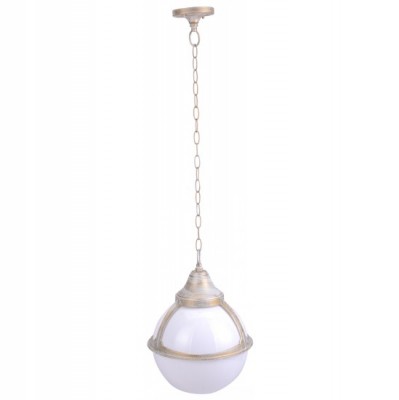 Светильник уличный Arte lamp A1495SO-1WG Monaco Светильник уличный Arte lamp A1495SO-1WG MonacoПодвесные<br>Обеспечение качественного уличного освещения – важная задача для владельцев коттеджей. Компания «Светодом» предлагает современные светильники, которые порадуют Вас отличным исполнением. В нашем каталоге представлена продукция известных производителей, пользующихся популярностью благодаря высокому качеству выпускаемых товаров. Уличный светильник Arte lamp A1495SO-1WG не просто обеспечит качественное освещение, но и станет украшением Вашего участка. Модель выполнена из современных материалов и имеет влагозащитный корпус, благодаря которому ей не страшны осадки. Купить уличный светильник Arte lamp A1495SO-1WG, представленный в нашем каталоге, можно с помощью онлайн-формы для заказа. Чтобы задать имеющиеся вопросы, звоните нам по указанным телефонам. Мы доставим Ваш заказ не только в Москву и Екатеринбург, но и другие города.<br><br>S освещ. до, м2: 7<br>Тип лампы: накаливания / энергосбережения / LED-светодиодная<br>Тип цоколя: E27<br>Количество ламп: 1<br>Ширина, мм: 270<br>MAX мощность ламп, Вт: 100<br>Диаметр, мм мм: 270<br>Длина цепи/провода, мм: 670<br>Длина, мм: 270<br>Высота, мм: 370<br>Цвет арматуры: белый
