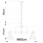 Светильник подвесной Arte lamp A1511LM-3WG KENSINGTON