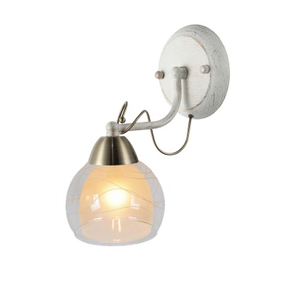 A1633AP-1WG Arte lamp Светильник A1633AP-1WG Arte lamp СветильникСовременные<br><br><br>Тип цоколя: E14<br>Количество ламп: 1<br>MAX мощность ламп, Вт: 60W<br>Диаметр, мм мм: 150<br>Размеры: L21*W14*H28CM<br>Длина, мм: 210<br>Высота, мм: 280<br>Цвет арматуры: белый-ЗОЛОТОЙ<br>Общая мощность, Вт: 60W