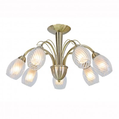 Светильник потолочный Arte lamp A1673PL-7AB TEMPESTA Светильник потолочный Arte lamp A1673PL-7AB TEMPESTAПотолочные<br><br><br>Установка на натяжной потолок: Ограничено<br>S освещ. до, м2: 21<br>Крепление: Планка<br>Тип товара: Светильник потолочный<br>Тип лампы: Накаливания / энергосбережения / светодиодная<br>Тип цоколя: E14<br>Количество ламп: 7<br>MAX мощность ламп, Вт: 60<br>Размеры: H38xW65xL65<br>Цвет арматуры: бронзовый