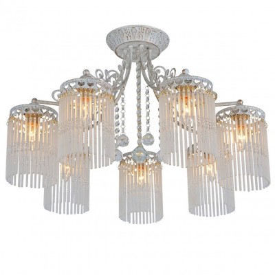 Светильник потолочный Arte lamp A1678PL-7WG TORRENTE Светильник потолочный Arte lamp A1678PL-7WG TORRENTEПотолочные<br>Компания «Светодом» предлагает широкий ассортимент люстр от известных производителей. Представленные в нашем каталоге товары выполнены из современных материалов и обладают отличным качеством. Благодаря широкому ассортименту Вы сможете найти у нас люстру под любой интерьер. Мы предлагаем как классические варианты, так и современные модели, отличающиеся лаконичностью и простотой форм. <br>Стильная люстра Arte lamp A1678PL-7WG станет украшением любого дома. Эта модель от известного производителя не оставит равнодушным ценителей красивых и оригинальных предметов интерьера. Люстра Arte lamp A1678PL-7WG обеспечит равномерное распределение света по всей комнате. При выборе обратите внимание на характеристики, позволяющие приобрести наиболее подходящую модель. <br>Купить понравившуюся люстру по доступной цене Вы можете в интернет-магазине «Светодом». Мы предлагаем доставку не только по Москве и Екатеринбурге, но и по всей России.<br><br>Установка на натяжной потолок: Да<br>S освещ. до, м2: 21<br>Крепление: Планка<br>Тип лампы: Накаливания / энергосбережения / светодиодная<br>Тип цоколя: E14<br>Цвет арматуры: белый с золотистой патиной<br>Количество ламп: 7<br>Диаметр, мм мм: 660<br>Размеры: H40xW66xL66<br>Высота, мм: 400<br>MAX мощность ламп, Вт: 60