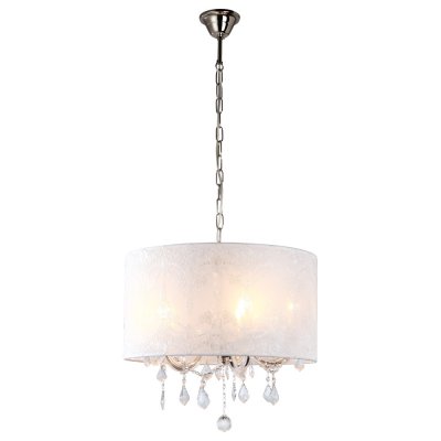 Люстра подвесная Arte lamp A1800LM-5WH Jennifer Люстра подвесная Arte lamp A1800LM-5WH JenniferПодвесные<br>Компания «Светодом» предлагает широкий ассортимент люстр от известных производителей. Представленные в нашем каталоге товары выполнены из современных материалов и обладают отличным качеством. Благодаря широкому ассортименту Вы сможете найти у нас люстру под любой интерьер. Мы предлагаем как классические варианты, так и современные модели, отличающиеся лаконичностью и простотой форм. Стильная люстра Arte lamp A1800LM-5WH станет украшением любого дома. Эта модель от известного производителя не оставит равнодушным ценителей красивых и оригинальных предметов интерьера. Люстра Arte lamp A1800LM-5WH обеспечит равномерное распределение света по всей комнате. При выборе обратите внимание на характеристики, позволяющие приобрести наиболее подходящую модель. Купить понравившуюся люстру по доступной цене Вы можете в интернет-магазине «Светодом». Мы предлагаем доставку не только по Москве и Екатеринбурге, но и по всей России.<br><br>Установка на натяжной потолок: Да<br>S освещ. до, м2: 14<br>Крепление: Крюк<br>Тип лампы: накаливания / энергосбережения / LED-светодиодная<br>Тип цоколя: E14<br>Количество ламп: 5<br>Ширина, мм: 500<br>MAX мощность ламп, Вт: 40<br>Диаметр, мм мм: 500<br>Длина цепи/провода, мм: 900<br>Высота, мм: 500<br>Цвет арматуры: серебристый