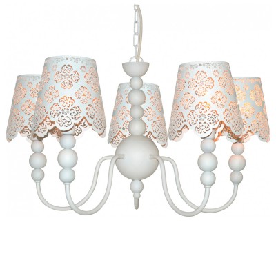 Люстра подвесная Arte lamp A2030LM-5WA Maestro Люстра подвесная Arte lamp A2030LM-5WA MaestroПодвесные<br>Компания «Светодом» предлагает широкий ассортимент люстр от известных производителей. Представленные в нашем каталоге товары выполнены из современных материалов и обладают отличным качеством. Благодаря широкому ассортименту Вы сможете найти у нас люстру под любой интерьер. Мы предлагаем как классические варианты, так и современные модели, отличающиеся лаконичностью и простотой форм. <br>Стильная люстра Arte lamp A2030LM-5WA станет украшением любого дома. Эта модель от известного производителя не оставит равнодушным ценителей красивых и оригинальных предметов интерьера. Люстра Arte lamp A2030LM-5WA обеспечит равномерное распределение света по всей комнате. При выборе обратите внимание на характеристики, позволяющие приобрести наиболее подходящую модель. <br>Купить понравившуюся люстру по доступной цене Вы можете в интернет-магазине «Светодом». Мы предлагаем доставку не только по Москве и Екатеринбурге, но и по всей России.<br><br>Установка на натяжной потолок: Да<br>S освещ. до, м2: 14<br>Крепление: Крюк<br>Тип лампы: накаливания / энергосбережения / LED-светодиодная<br>Тип цоколя: E14<br>Количество ламп: 5<br>Ширина, мм: 630<br>MAX мощность ламп, Вт: 40<br>Диаметр, мм мм: 630<br>Длина цепи/провода, мм: 720<br>Высота, мм: 480<br>Оттенок (цвет): белый<br>Цвет арматуры: белый