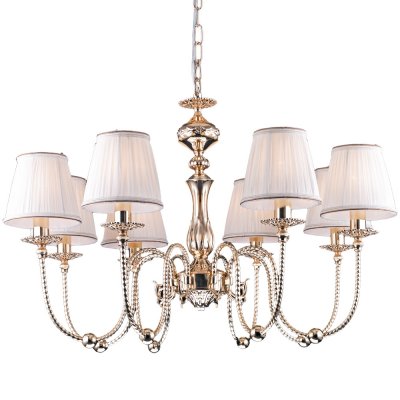 Подвесная люстра Arte lamp A2044LM-8GO Orafo Подвесная люстра Arte lamp A2044LM-8GO OrafoПодвесные<br>Компания «Светодом» предлагает широкий ассортимент люстр от известных производителей. Представленные в нашем каталоге товары выполнены из современных материалов и обладают отличным качеством. Благодаря широкому ассортименту Вы сможете найти у нас люстру под любой интерьер. Мы предлагаем как классические варианты, так и современные модели, отличающиеся лаконичностью и простотой форм. Стильная люстра Arte lamp A2044LM-8GO станет украшением любого дома. Эта модель от известного производителя не оставит равнодушным ценителей красивых и оригинальных предметов интерьера. Люстра Arte lamp A2044LM-8GO обеспечит равномерное распределение света по всей комнате. При выборе обратите внимание на характеристики, позволяющие приобрести наиболее подходящую модель. Купить понравившуюся люстру по доступной цене Вы можете в интернет-магазине «Светодом».<br><br>Установка на натяжной потолок: Да<br>S освещ. до, м2: 24<br>Крепление: Крюк<br>Тип лампы: накаливания / энергосбережения / LED-светодиодная<br>Тип цоколя: E14<br>Количество ламп: 8<br>MAX мощность ламп, Вт: 60<br>Диаметр, мм мм: 800<br>Длина цепи/провода, мм: 500<br>Высота, мм: 550<br>Оттенок (цвет): белый<br>Цвет арматуры: золотой