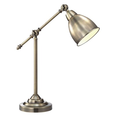 Светильник настольный Arte lamp A2054LT-1AB BRACCIO Светильник настольный Arte lamp A2054LT-1AB BRACCIOСовременные<br>Настольная лампа – это не просто источник дополнительного освещения, но и оригинальный элемент декора. Его можно установить в спальне, гостиной, кабинете и других комнатах. Интернет-магазин «Светодом» предлагает настольные лампы разных стилей по доступным ценам. Благодаря большому ассортименту Вы обязательно найдете в нашем каталоге именно ту модель, которую искали. Настольная лампа Arte lamp A2054LT-1AB – прекрасный вариант для завершения интерьера. Ее можно включить одновременно с люстрой для более яркого освещения или без нее для создания уютной атмосферы, настраивающей на отдых. Купить настольную лампу Arte lamp A2054LT-1AB Вы можете с помощью виртуальной «Корзины» или по контактным номерам, указанным на сайте.<br><br>Тип товара: Светильник настольный<br>Тип цоколя: E27<br>Количество ламп: 1<br>MAX мощность ламп, Вт: 60<br>Размеры: H52xW18xL47<br>Цвет арматуры: бронзовый