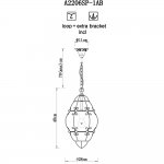 Светильник подвесной Arte lamp A2206SP-1AB VENEZIA