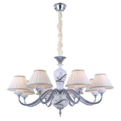 Люстра Arte lamp A2298LM-8CC Veronika Люстра Arte lamp A2298LM-8CC VeronikaПодвесные<br>Компания «Светодом» предлагает широкий ассортимент люстр от известных производителей. Представленные в нашем каталоге товары выполнены из современных материалов и обладают отличным качеством. Благодаря широкому ассортименту Вы сможете найти у нас люстру под любой интерьер. Мы предлагаем как классические варианты, так и современные модели, отличающиеся лаконичностью и простотой форм. Стильная люстра Arte lamp A2298LM-8CC станет украшением любого дома. Эта модель от известного производителя не оставит равнодушным ценителей красивых и оригинальных предметов интерьера. Люстра Arte lamp A2298LM-8CC обеспечит равномерное распределение света по всей комнате. При выборе обратите внимание на характеристики, позволяющие приобрести наиболее подходящую модель. Купить понравившуюся люстру по доступной цене Вы можете в интернет-магазине «Светодом». Мы предлагаем доставку не только по Москве и Екатеринбурге, но и по всей России.<br><br>Установка на натяжной потолок: Да<br>S освещ. до, м2: 22<br>Крепление: Крюк<br>Тип товара: Люстра подвесная<br>Скидка, %: 52<br>Тип лампы: накаливания / энергосбережения / LED-светодиодная<br>Тип цоколя: E14<br>Количество ламп: 8<br>Ширина, мм: 850<br>MAX мощность ламп, Вт: 40<br>Диаметр, мм мм: 850<br>Длина цепи/провода, мм: 900<br>Высота, мм: 520