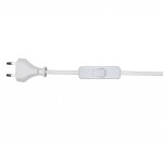 Шнур с переключ серый (2м)(10шт в упаковке) 230V AC 50Hz (max 2A) Kink light A2300,16