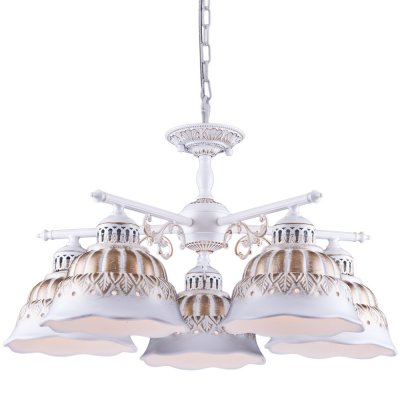Подвесная люстра Arte lamp A2814LM-5WG Chiesa Подвесная люстра Arte lamp A2814LM-5WG ChiesaПодвесные<br>Компания «Светодом» предлагает широкий ассортимент люстр от известных производителей. Представленные в нашем каталоге товары выполнены из современных материалов и обладают отличным качеством. Благодаря широкому ассортименту Вы сможете найти у нас люстру под любой интерьер. Мы предлагаем как классические варианты, так и современные модели, отличающиеся лаконичностью и простотой форм. Стильная люстра Arte lamp A2814LM-5WG станет украшением любого дома. Эта модель от известного производителя не оставит равнодушным ценителей красивых и оригинальных предметов интерьера. Люстра Arte lamp A2814LM-5WG обеспечит равномерное распределение света по всей комнате. При выборе обратите внимание на характеристики, позволяющие приобрести наиболее подходящую модель. Купить понравившуюся люстру по доступной цене Вы можете в интернет-магазине «Светодом». Мы предлагаем доставку не только по Москве и Екатеринбурге, но и по всей России.<br><br>Установка на натяжной потолок: Да<br>S освещ. до, м2: 15<br>Крепление: Крюк<br>Тип товара: Люстра подвесная<br>Тип лампы: накаливания / энергосбережения / LED-светодиодная<br>Тип цоколя: E27<br>Количество ламп: 5<br>MAX мощность ламп, Вт: 60<br>Диаметр, мм мм: 680<br>Высота, мм: 320<br>Оттенок (цвет): белый<br>Цвет арматуры: белый