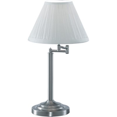 Светильник настольный Arte lamp A2872LT-1SS California Светильник настольный Arte lamp A2872LT-1SS CaliforniaС абажуром<br>Настольная лампа – это не просто источник дополнительного освещения, но и оригинальный элемент декора. Его можно установить в спальне, гостиной, кабинете и других комнатах. Интернет-магазин «Светодом» предлагает настольные лампы разных стилей по доступным ценам. Благодаря большому ассортименту Вы обязательно найдете в нашем каталоге именно ту модель, которую искали. Настольная лампа Arte lamp A2872LT-1SS – прекрасный вариант для завершения интерьера. Ее можно включить одновременно с люстрой для более яркого освещения или без нее для создания уютной атмосферы, настраивающей на отдых. Купить настольную лампу Arte lamp A2872LT-1SS Вы можете с помощью виртуальной «Корзины» или по контактным номерам, указанным на сайте.<br><br>S освещ. до, м2: 4<br>Тип товара: Настольная лампа<br>Тип лампы: накал-я - энергосбер-я<br>Тип цоколя: E27<br>Количество ламп: 1<br>Ширина, мм: 280<br>MAX мощность ламп, Вт: 60<br>Диаметр, мм мм: 390<br>Высота, мм: 550<br>Цвет арматуры: серый