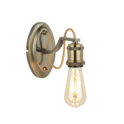 A2985AP-1AB Arte lamp Светильник A2985AP-1AB Arte lamp СветильникЛофт<br><br><br>Тип лампы: Накаливания / энергосбережения / светодиодная<br>Тип цоколя: E27<br>Цвет арматуры: античный бронзовый<br>Количество ламп: 1<br>Диаметр, мм мм: 90<br>Размеры: 9x6.5x12<br>Длина, мм: 220<br>Высота, мм: 160<br>MAX мощность ламп, Вт: 60W<br>Общая мощность, Вт: 60W