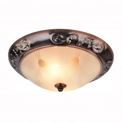 Светильник потолочный Arte lamp A3014PL-2AC ALTA Светильник потолочный Arte lamp A3014PL-2AC ALTAПотолочные<br><br><br>Установка на натяжной потолок: Ограничено<br>S освещ. до, м2: 4<br>Крепление: Планка<br>Тип лампы: Накаливания / энергосбережения / светодиодная<br>Тип цоколя: E27<br>Количество ламп: 2<br>MAX мощность ламп, Вт: 40<br>Диаметр, мм мм: 280<br>Размеры: H11xW28xL28<br>Высота, мм: 110<br>Цвет арматуры: медный