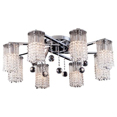 Светильник Arte lamp A3028PL-8CC Cascata Светильник Arte lamp A3028PL-8CC CascataПотолочные<br>Компания «Светодом» предлагает широкий ассортимент люстр от известных производителей. Представленные в нашем каталоге товары выполнены из современных материалов и обладают отличным качеством. Благодаря широкому ассортименту Вы сможете найти у нас люстру под любой интерьер. Мы предлагаем как классические варианты, так и современные модели, отличающиеся лаконичностью и простотой форм. Стильная люстра Arte lamp A3028PL-8CC станет украшением любого дома. Эта модель от известного производителя не оставит равнодушным ценителей красивых и оригинальных предметов интерьера. Люстра Arte lamp A3028PL-8CC обеспечит равномерное распределение света по всей комнате. При выборе обратите внимание на характеристики, позволяющие приобрести наиболее подходящую модель. Купить понравившуюся люстру по доступной цене Вы можете в интернет-магазине «Светодом». Мы предлагаем доставку не только по Москве и Екатеринбурге, но и по всей России.<br><br>Установка на натяжной потолок: Да<br>S освещ. до, м2: 24<br>Крепление: Планка<br>Тип лампы: накал-я - энергосбер-я<br>Тип цоколя: E14<br>Количество ламп: 8<br>MAX мощность ламп, Вт: 60<br>Диаметр, мм мм: 760<br>Высота, мм: 260<br>Цвет арматуры: серебристый