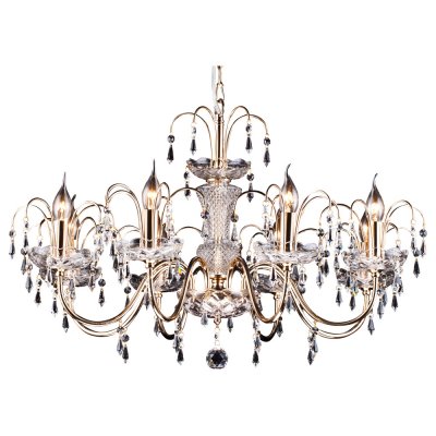 Светильник Arte lamp A3054LM-8GO SPARKLES Светильник Arte lamp A3054LM-8GO SPARKLESПодвесные<br>Компания «Светодом» предлагает широкий ассортимент люстр от известных производителей. Представленные в нашем каталоге товары выполнены из современных материалов и обладают отличным качеством. Благодаря широкому ассортименту Вы сможете найти у нас люстру под любой интерьер. Мы предлагаем как классические варианты, так и современные модели, отличающиеся лаконичностью и простотой форм. Стильная люстра Arte lamp A3054LM-8GO станет украшением любого дома. Эта модель от известного производителя не оставит равнодушным ценителей красивых и оригинальных предметов интерьера. Люстра Arte lamp A3054LM-8GO обеспечит равномерное распределение света по всей комнате. При выборе обратите внимание на характеристики, позволяющие приобрести наиболее подходящую модель. Купить понравившуюся люстру по доступной цене Вы можете в интернет-магазине «Светодом».<br><br>Установка на натяжной потолок: Да<br>S освещ. до, м2: 24<br>Крепление: Крюк<br>Тип лампы: накал-я - энергосбер-я<br>Тип цоколя: E14<br>Количество ламп: 8<br>MAX мощность ламп, Вт: 60<br>Диаметр, мм мм: 810<br>Высота, мм: 470<br>Цвет арматуры: золотой