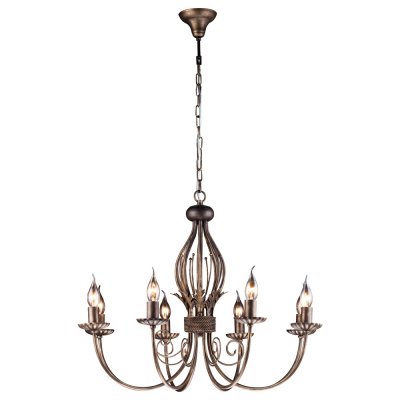 Светильник Arte lamp A3057LM-8BR Dolce Светильник Arte lamp A3057LM-8BR DolceПодвесные<br>Компания «Светодом» предлагает широкий ассортимент люстр от известных производителей. Представленные в нашем каталоге товары выполнены из современных материалов и обладают отличным качеством. Благодаря широкому ассортименту Вы сможете найти у нас люстру под любой интерьер. Мы предлагаем как классические варианты, так и современные модели, отличающиеся лаконичностью и простотой форм. Стильная люстра Arte lamp A3057LM-8BR станет украшением любого дома. Эта модель от известного производителя не оставит равнодушным ценителей красивых и оригинальных предметов интерьера. Люстра Arte lamp A3057LM-8BR обеспечит равномерное распределение света по всей комнате. При выборе обратите внимание на характеристики, позволяющие приобрести наиболее подходящую модель. Купить понравившуюся люстру по доступной цене Вы можете в интернет-магазине «Светодом». Мы предлагаем доставку не только по Москве и Екатеринбурге, но и по всей России.<br><br>Установка на натяжной потолок: Да<br>S освещ. до, м2: 24<br>Крепление: Крюк<br>Тип лампы: накал-я - энергосбер-я<br>Тип цоколя: E14<br>Цвет арматуры: коричневый<br>Количество ламп: 8<br>Диаметр, мм мм: 730<br>Высота, мм: 560<br>MAX мощность ламп, Вт: 60