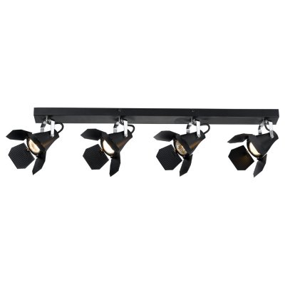 Светильник Arte lamp A3092PL-4BK CINEMA Светильник Arte lamp A3092PL-4BK CINEMAС 4 лампами<br>Светильники-споты – это оригинальные изделия с современным дизайном. Они позволяют не ограничивать свою фантазию при выборе освещения для интерьера. Такие модели обеспечивают достаточно качественный свет. Благодаря компактным размерам Вы можете использовать несколько спотов для одного помещения. Интернет-магазин «Светодом» предлагает необычный светильник-спот ARTE Lamp A3092PL-4BK по привлекательной цене. Эта модель станет отличным дополнением к люстре, выполненной в том же стиле. Перед оформлением заказа изучите характеристики изделия. Купить светильник-спот ARTE Lamp A3092PL-4BK в нашем онлайн-магазине Вы можете либо с помощью формы на сайте, либо по указанным выше телефонам. Обратите внимание, что мы предлагаем доставку не только по Москве и Екатеринбургу, но и всем остальным российским городам.<br><br>Тип лампы: галогенная/LED<br>Тип цоколя: GU10<br>Количество ламп: 4<br>Ширина, мм: 90<br>MAX мощность ламп, Вт: 50<br>Длина, мм: 820<br>Высота, мм: 130<br>Цвет арматуры: черный