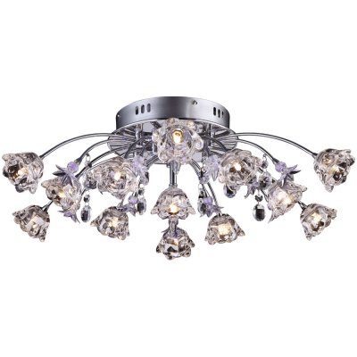 Потолочная люстра Arte lamp A3102PL-12-1CC Fascina Потолочная люстра Arte lamp A3102PL-12-1CC FascinaПотолочные<br>Компания «Светодом» предлагает широкий ассортимент люстр от известных производителей. Представленные в нашем каталоге товары выполнены из современных материалов и обладают отличным качеством. Благодаря широкому ассортименту Вы сможете найти у нас люстру под любой интерьер. Мы предлагаем как классические варианты, так и современные модели, отличающиеся лаконичностью и простотой форм. Стильная люстра Arte lamp A3102PL-12-1CC станет украшением любого дома. Эта модель от известного производителя не оставит равнодушным ценителей красивых и оригинальных предметов интерьера. Люстра Arte lamp A3102PL-12-1CC обеспечит равномерное распределение света по всей комнате. При выборе обратите внимание на характеристики, позволяющие приобрести наиболее подходящую модель. Купить понравившуюся люстру по доступной цене Вы можете в интернет-магазине «Светодом». Мы предлагаем доставку не только по Москве и Екатеринбурге, но и по всей России.<br><br>Установка на натяжной потолок: Ограничено<br>S освещ. до, м2: 19<br>Крепление: Планка<br>Тип лампы: галогенная / LED-светодиодная<br>Тип цоколя: G4 + LED<br>Количество ламп: 13 и 36<br>MAX мощность ламп, Вт: 20 и 0.05<br>Диаметр, мм мм: 650<br>Высота, мм: 190<br>Оттенок (цвет): Прозрачный<br>Цвет арматуры: серебристый