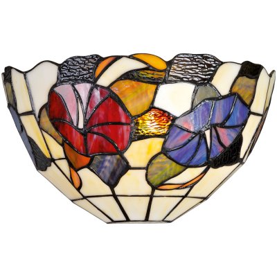 Настенный светильник Arte lamp A3165AP-1BG Florizel Настенный светильник Arte lamp A3165AP-1BG FlorizelТиффани<br><br><br>S освещ. до, м2: 3<br>Тип лампы: накаливания / энергосбережения / LED-светодиодная<br>Тип цоколя: E27<br>Количество ламп: 1<br>Ширина, мм: 300<br>MAX мощность ламп, Вт: 60<br>Длина, мм: 140<br>Высота, мм: 160<br>Оттенок (цвет): разноцветный<br>Цвет арматуры: коричневый